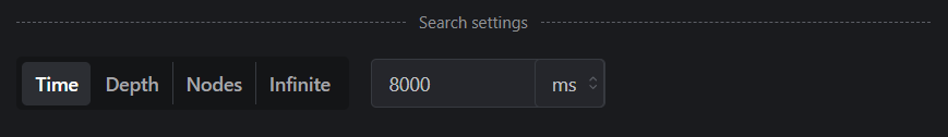 Search settings
